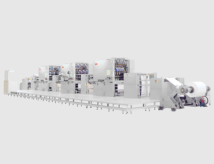 MK 3920SW卷筒紙機組式模切機
技術描述：卷筒紙多機組整機設計技術
                 高速間歇式送紙控制技術
                 真空送箔輸送控制技術
告別單張紙加工浪費，進入高自動化、多工位組合的新時代。
無需叼口空白，每張紙平均節(jié)約15mm，每1000米卷筒紙至少節(jié)約25M，成品率至少提升2.5%